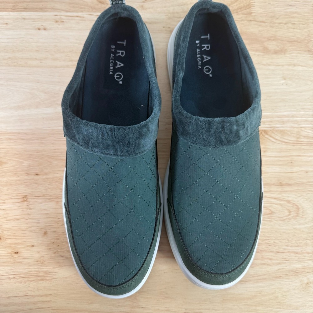 Traq by Alegria Mule Shoes Women's Size US 11 Green Slip-On Comfort Tra-Kiq-5301 - Picture 3 of 9